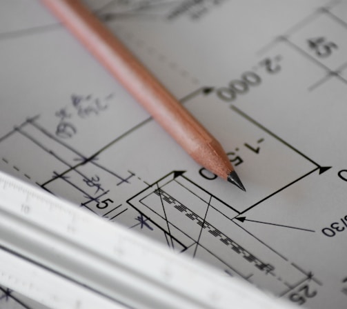 brown pencil on white printing paper